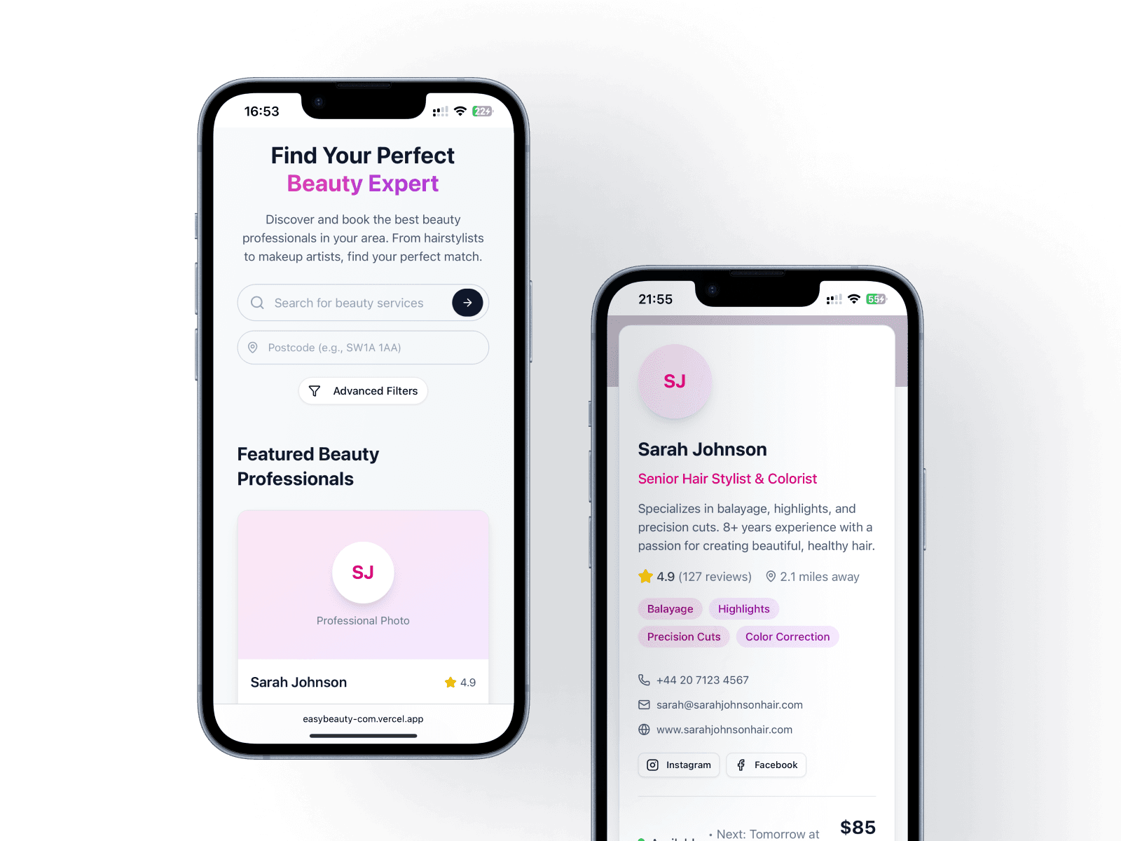 Customer management and marketplace profile interface